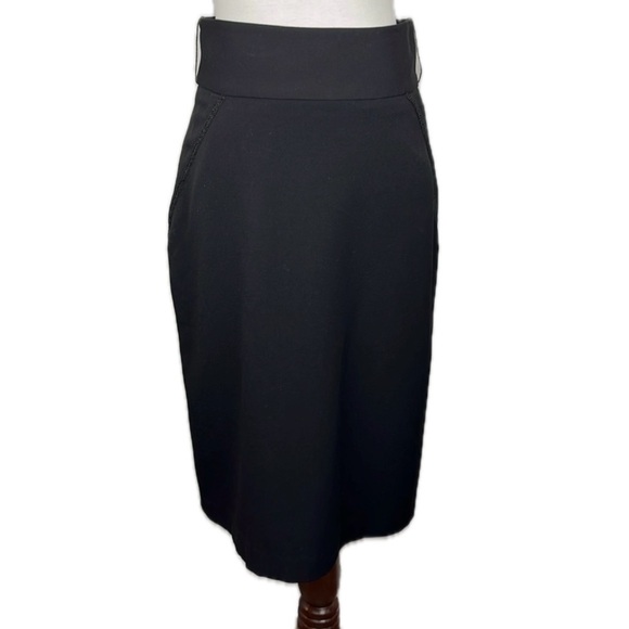 Apt 9 Black High Waist Pencil Skirt Size 8 Retro Office Classic Rockabilly Pinup - Picture 1 of 12